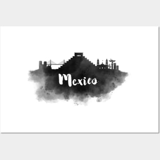 Mexico watercolor Posters and Art